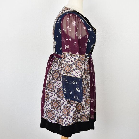 Maeve Quartier Latin Dress Bohemian Patchwork - XL - Picture 7 of 9